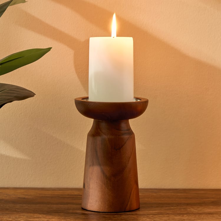 Selena Accord Wooden Candle Holder