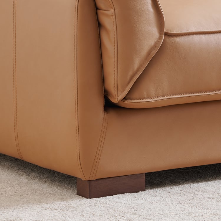 Sorrento Half Leather 2-Seater Sofa - Tan