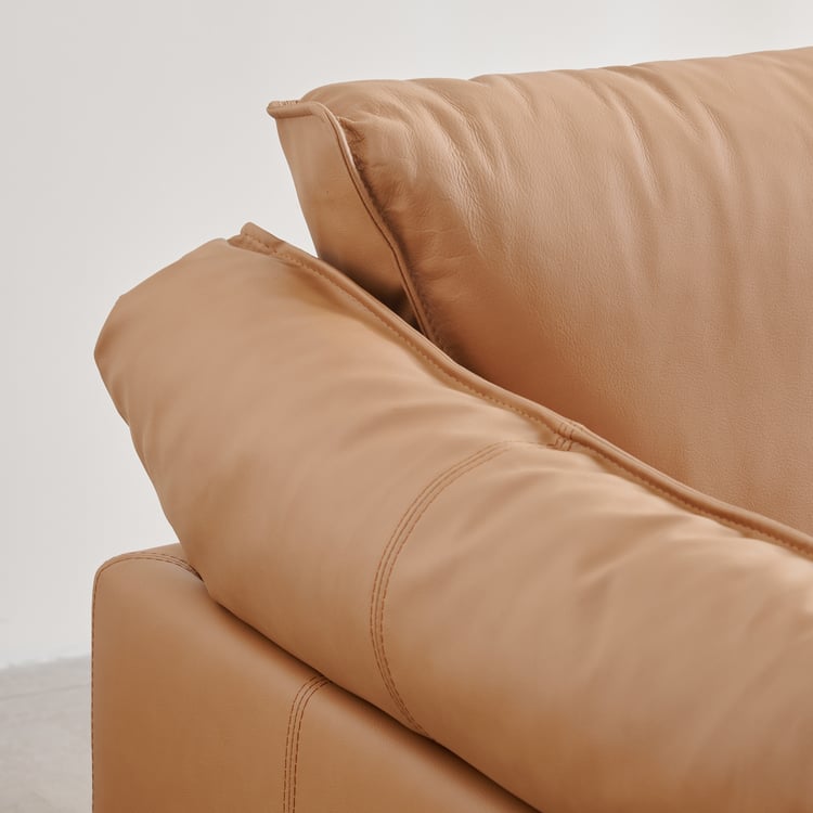 Sorrento Half Leather 2-Seater Sofa - Tan