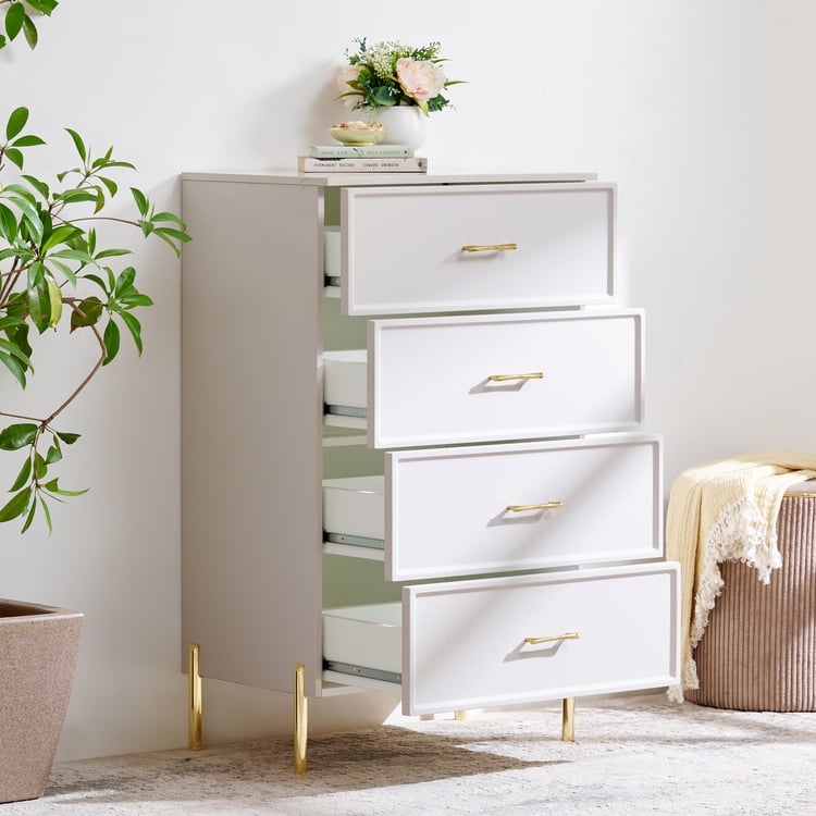 Stellar Chest of 4 Drawers - Grey