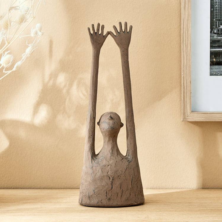 Amida Cole Polyresin Hands Up Figurine
