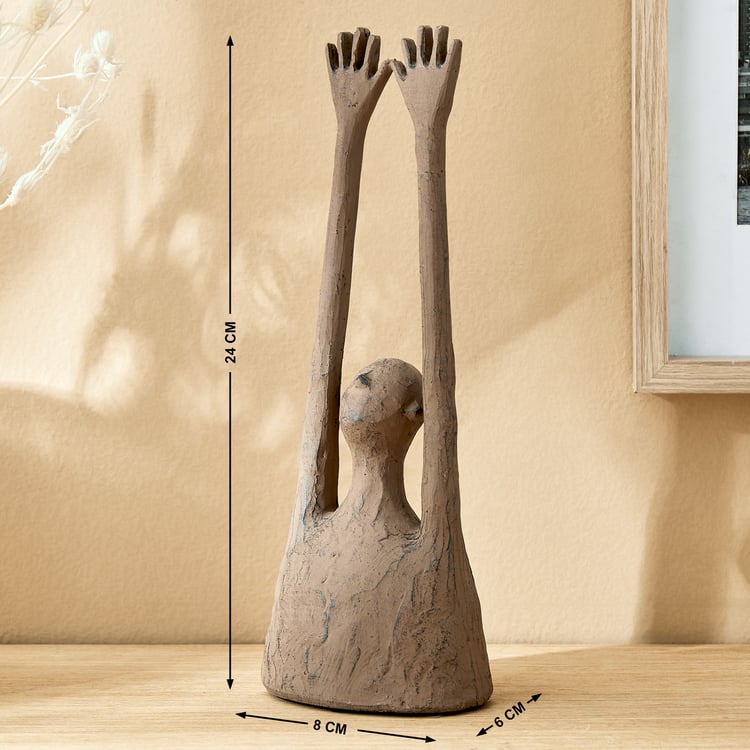 Amida Cole Polyresin Hands Up Figurine