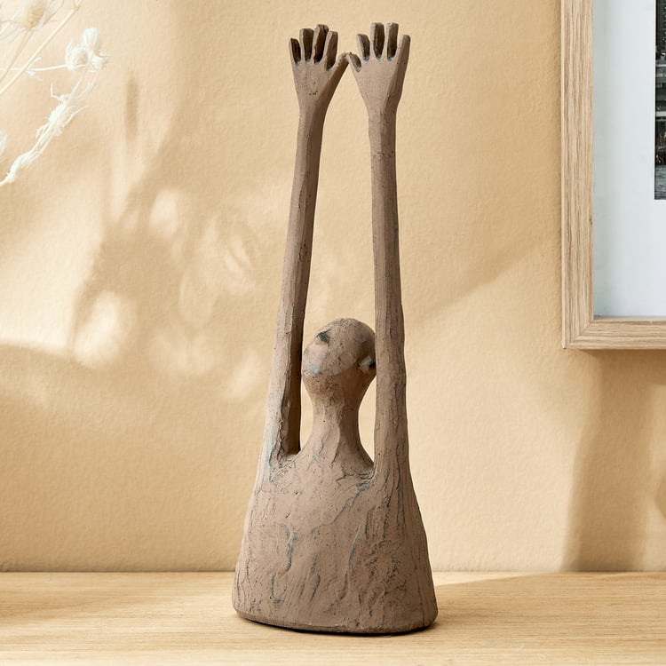 Amida Cole Polyresin Hands Up Figurine