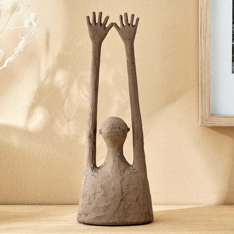 Amida Cole Polyresin Hands Up Figurine