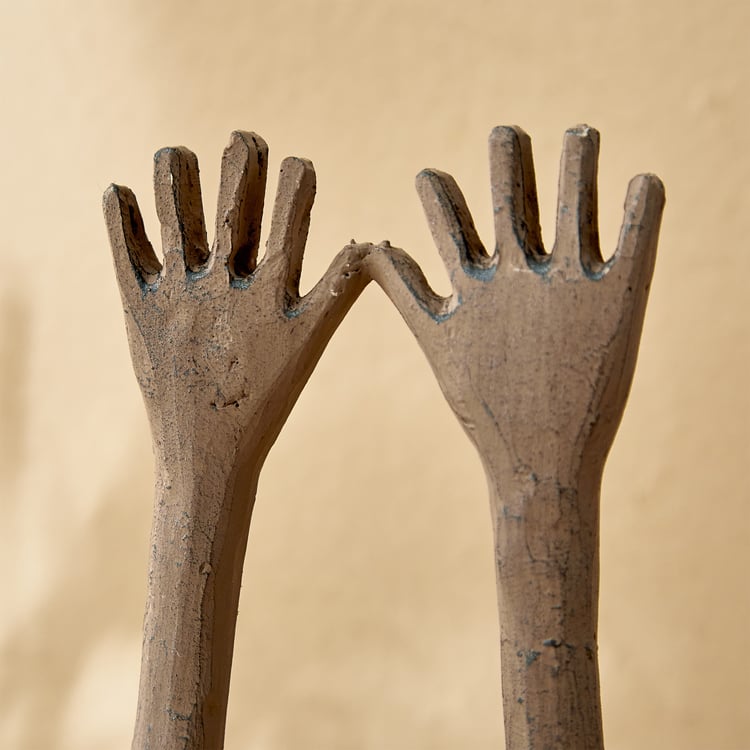 Amida Cole Polyresin Hands Up Figurine