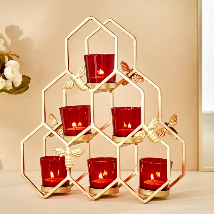 Corsica Fiesta Glass Multi Tier Votive Holders