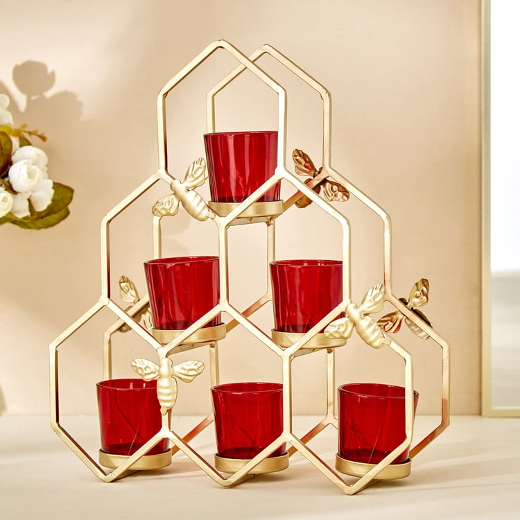 Corsica Fiesta Glass Multi Tier Votive Holders