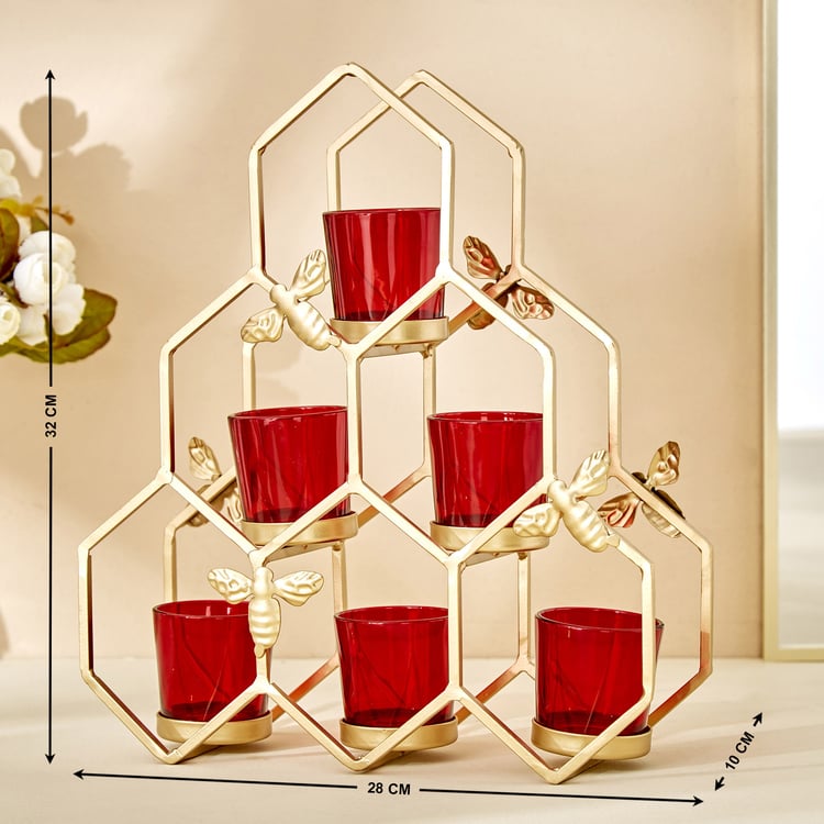 Corsica Fiesta Glass Multi Tier Votive Holders