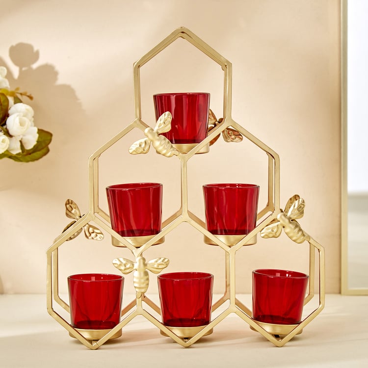 Corsica Fiesta Glass Multi Tier Votive Holders