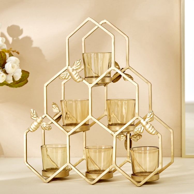 Corsica Fiesta Glass Multi Tiered Votive Holders