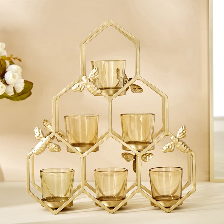 Corsica Fiesta Glass Multi Tiered Votive Holders