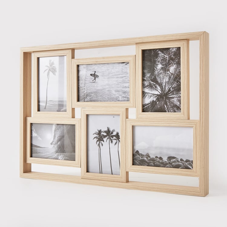 Photomontage Wooden Multi Photo Frame - 49x34.5cm