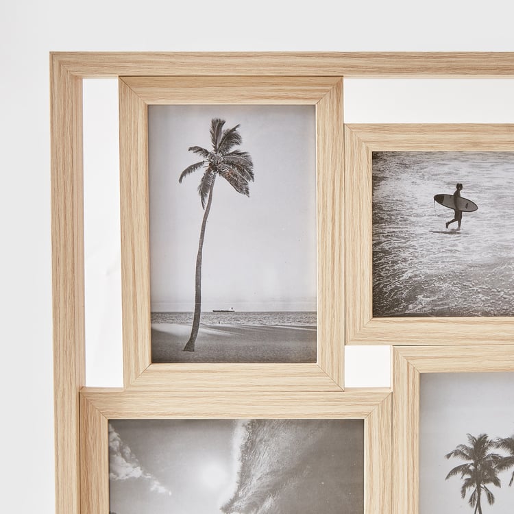 Photomontage Wooden Multi Photo Frame - 49x34.5cm