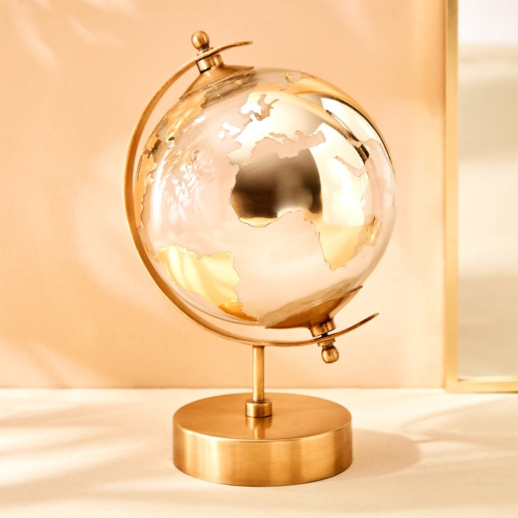 Blanco Metal Globe Table Accent