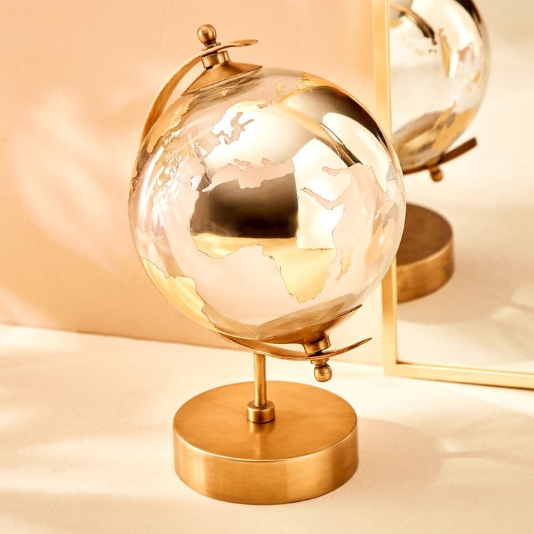 Blanco Metal Globe Table Accent