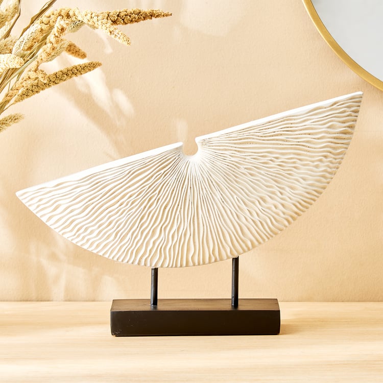 Toltec Roger Polyresin Crescent Table Accent