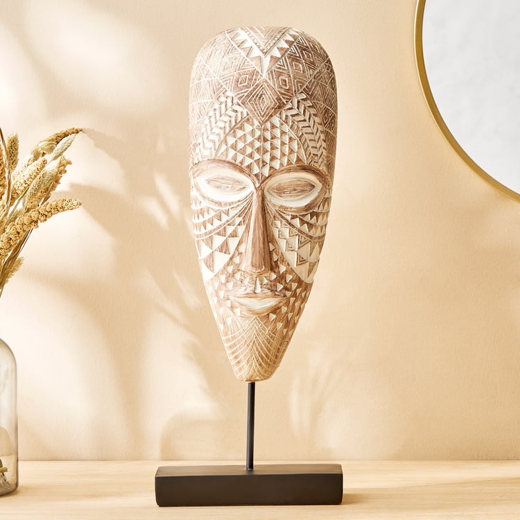 Toltec Tyler Polyresin Face Mask Table Accent