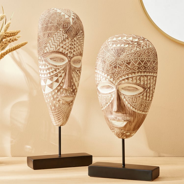 Toltec Tyler Polyresin Face Mask Table Accent