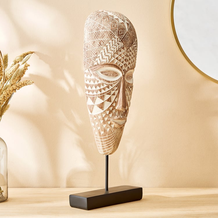 Toltec Tyler Polyresin Face Mask Table Accent