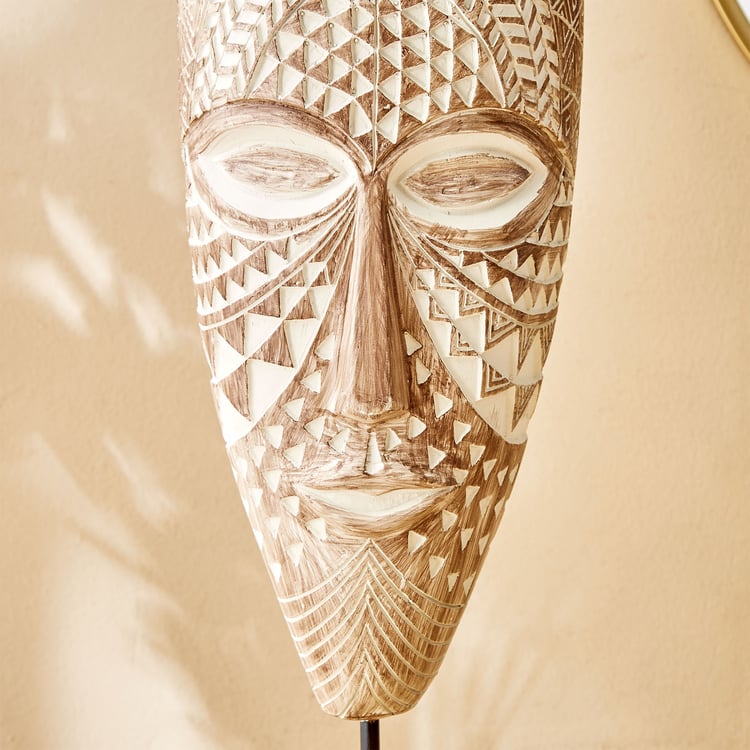 Toltec Tyler Polyresin Face Mask Table Accent