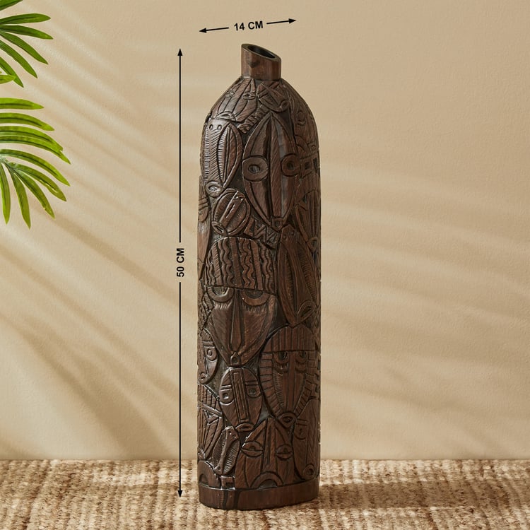 Toltec Liam Polyresin Vase