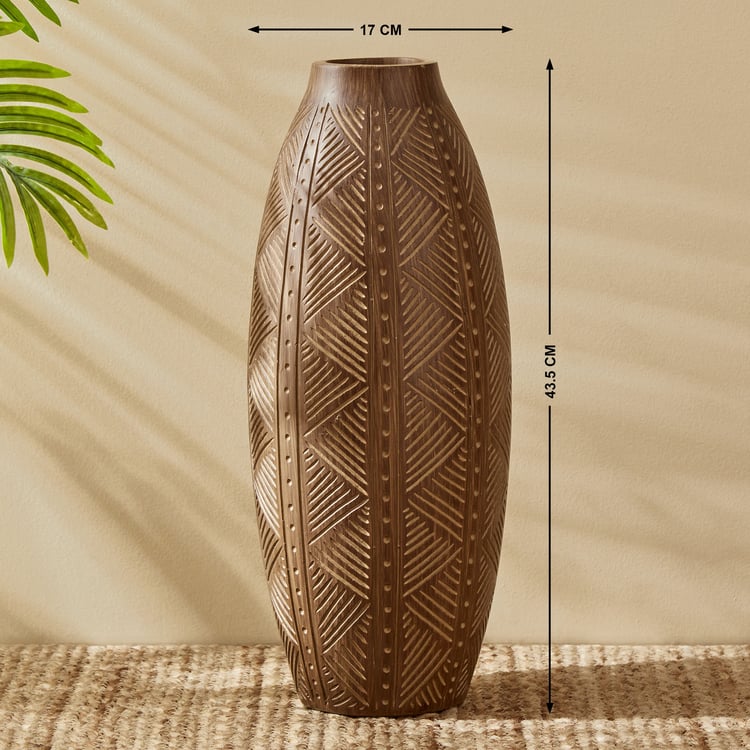 Toltec Arjen Polyresin Vase