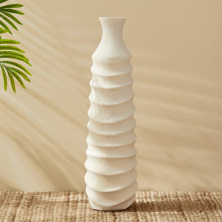 Toltec Tyler Polyresin Spiral Floor Vase