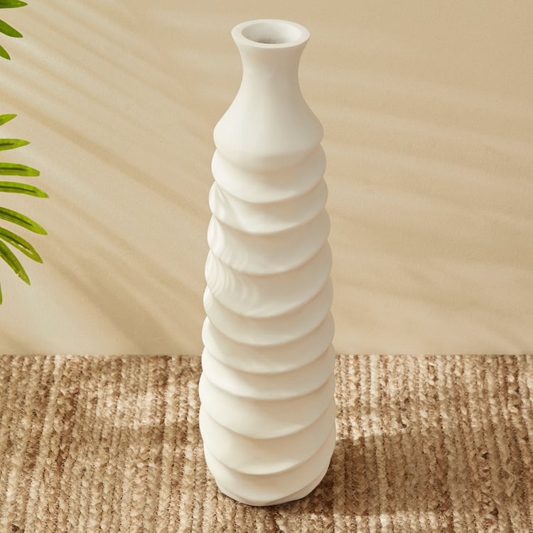 Toltec Tyler Polyresin Spiral Floor Vase