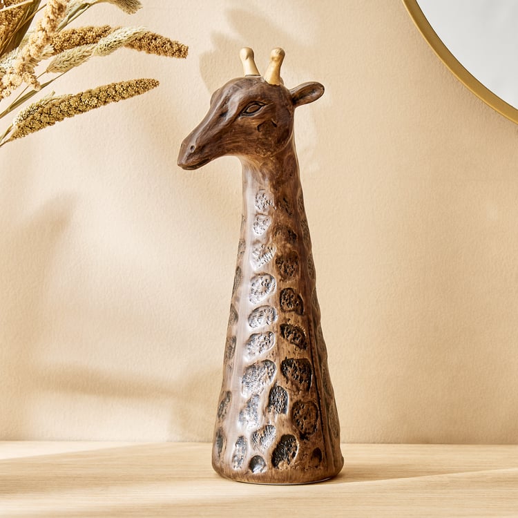 Toltec Arjen Polyresin Giraffe Figurine
