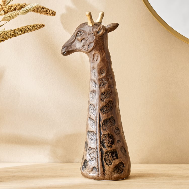 Toltec Arjen Polyresin Giraffe Figurine