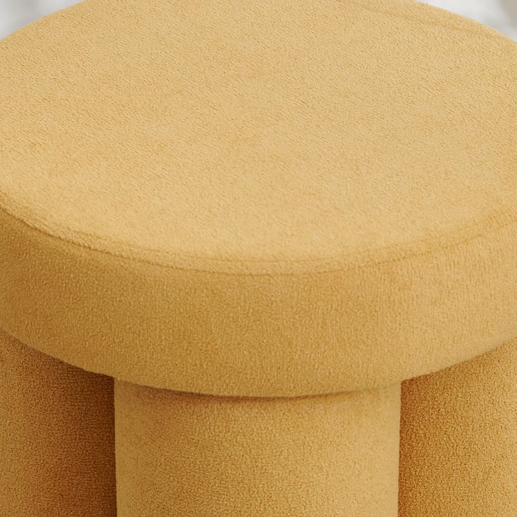 Ace Velvet Pouffe - Yellow