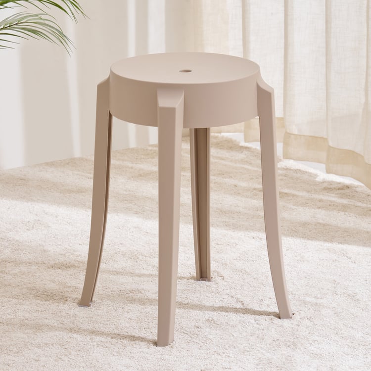 Chesley Polypropylene Stool - Beige