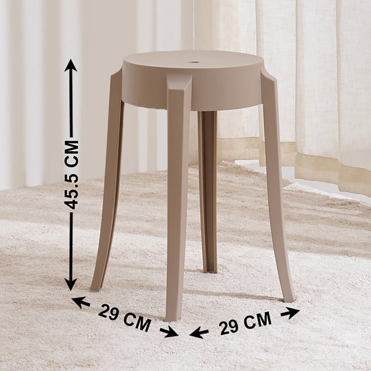 Chesley Polypropylene Stool - Beige