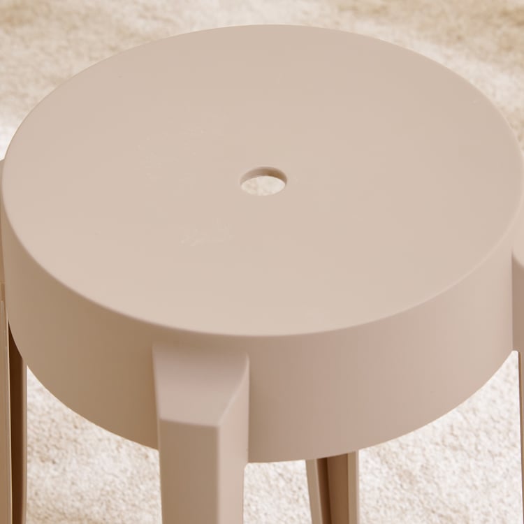 Chesley Polypropylene Stool - Beige