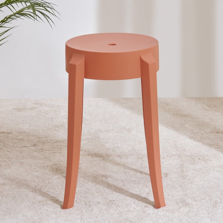 Chesley Polypropylene Stool - Orange