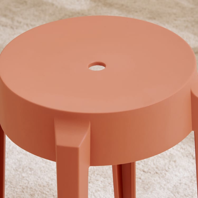 Chesley Polypropylene Stool - Orange