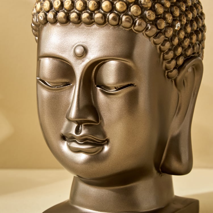 Corsica Fiesta Polyresin Buddha Head Figurine