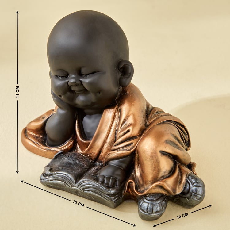 Corsica Fiesta Polyresin Monk Reading Pose Figurine