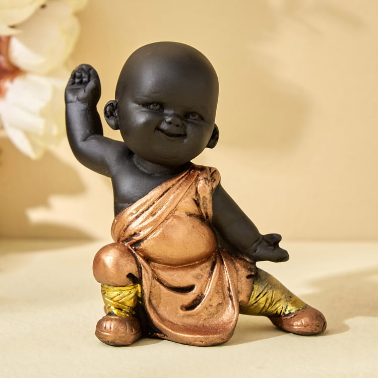 Corsica Fiesta Polyresin Monk Kung Fu Figurine