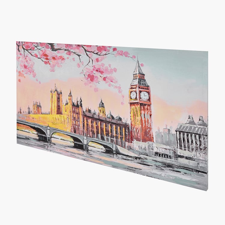 Artistry Canvas Cityy Scape Bridge Picture Frame - 100x60cm