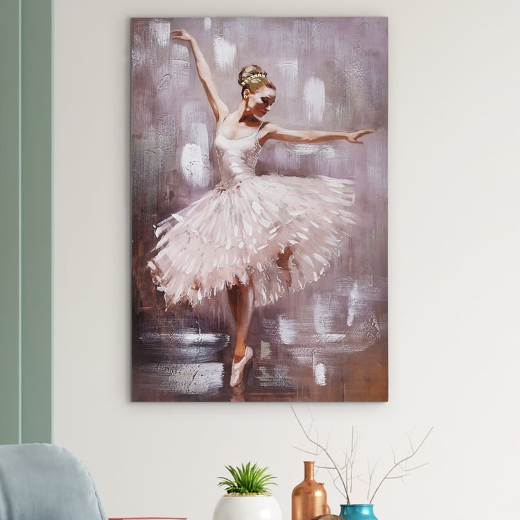 Artistry Ballerino Canvas Dancing Girl Picture Frame - 60x90cm