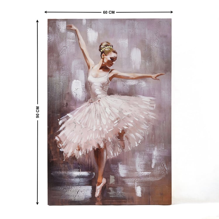 Artistry Ballerino Canvas Dancing Girl Picture Frame - 60x90cm