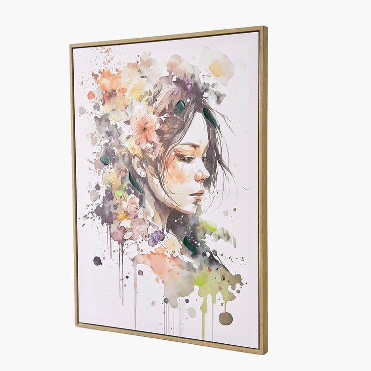 Artistry Wings Canvas Girl Picture Frame - 52.5x72.5cm