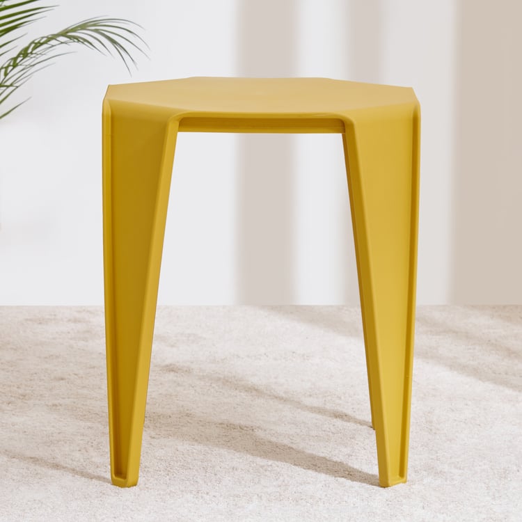 Winfred Polypropylene Stool - Yellow