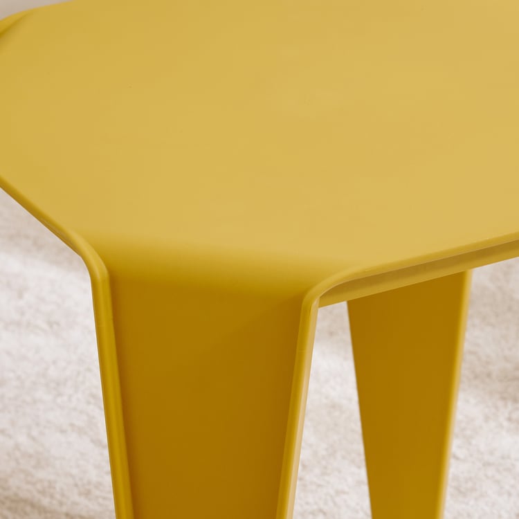 Winfred Polypropylene Stool - Yellow