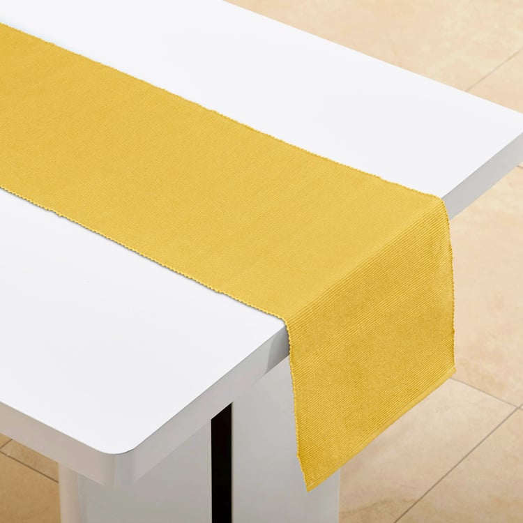 Drake Harvey Cotton Ribbed Table Runner