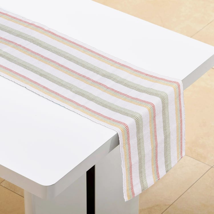 Drake Harvey Cotton Striped Table Runner