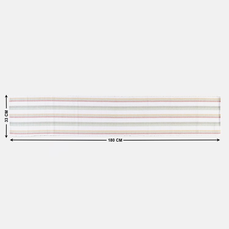 Drake Harvey Cotton Striped Table Runner