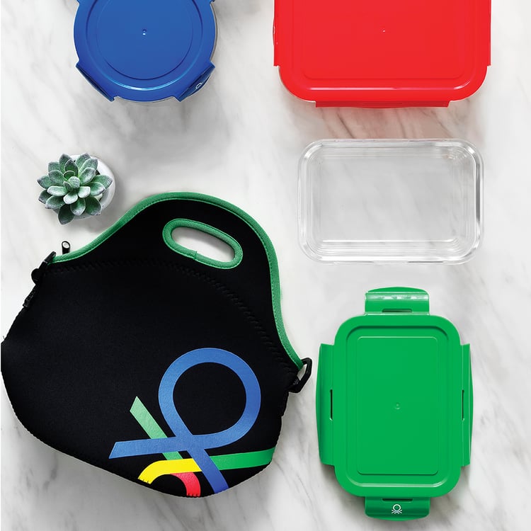 Buy UNITED COLORS OF BENETTON Rainbow Glass Food Container - 840ml from ...