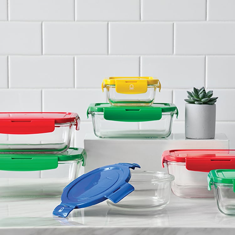 Buy UNITED COLORS OF BENETTON Rainbow Glass Food Container - 1.8L from ...